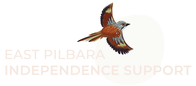 East Pilbara Independence Support logo for dark backgrounds